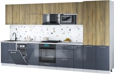 Кухонный гарнитур Мила Gloss 3.8-ПМ4 21век