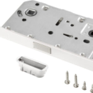 Защелка врезная INLBM 5096 pl White с пластиковой ответной планкой 21век