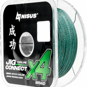 Леска плетеная Jig Connect X4 PE Dark Green 6.0 0.40mm / T-N-JC-X4-0.40-100-DG 21век