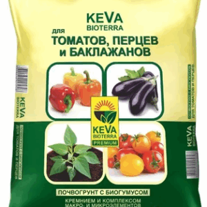 Грунт для растений Keva Bioterra Биопочвогрунт для томатов и перцев 21век