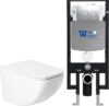 Унитаз подвесной с инсталляцией KW-99048 + 497 + RD-CR 21век