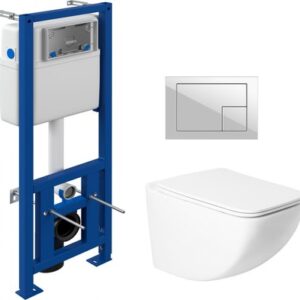 Унитаз подвесной с инсталляцией KW-99048 + 64077 + S-IN-MZ-LINK_PRO 21век