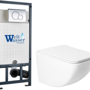 Унитаз подвесной с инсталляцией KW-99048 + Marberg 507 + Marberg 507 RD CR 21век