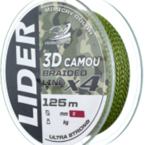Леска плетеная Lider 3D Camou X4 0.40мм 125м / 3DC-040 21век