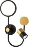 Бра LineTech FL51602/3 BK/GD 21век