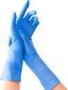 Перчатки одноразовые Long NitrileExam усиленные с удлиненной манжетой 21век