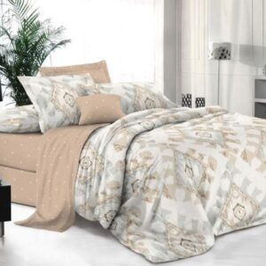 Комплект постельного белья Поплин Luxe Евро Max / П-365 21век