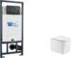 Унитаз подвесной с инсталляцией Marberg 507 + Nesenbach 004 GL-WT + Mar 507 SE-BL 21век