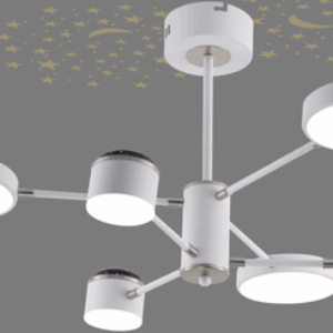 Потолочный светильник MH-3288/6 WH+NICKEL 21век