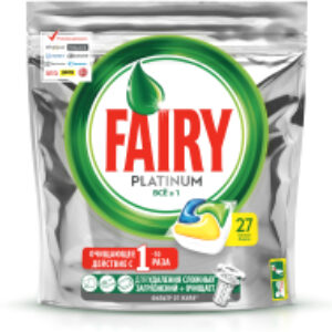 Капсулы для посудомоечных машин Platinum All in One лимон 21век