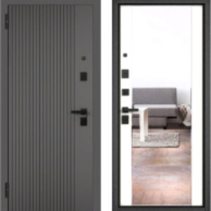 Входная дверь PP4 Trust Eco PP черный муар металлик/оскуро веллюто/белый софт 21век