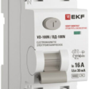 Дифференциальный автомат PROxima ВД-100N 2п 16А 30мА AC 6кА / E1026M1630 21век