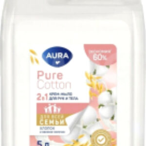 Мыло жидкое Pure Cotton Хлопок и овсяное молочко 21век