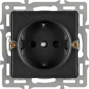 Розетка SCT-GP-MEU-PL-BK / 043740 21век