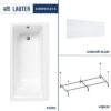 Ванна акриловая Seraphina 170x80 / 2112170L 21век