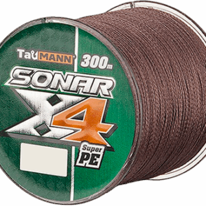 Леска плетеная Sonar PE X4 300м 6 0.41мм / 06276 21век