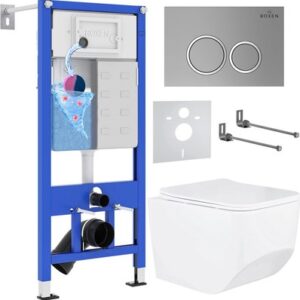 Унитаз подвесной с инсталляцией StounFix Dual Fresh 532055 21век