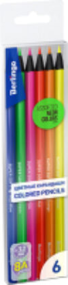 Набор цветных карандашей SuperSoft Fluo / SSF0506 21век