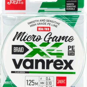 Леска плетеная Vanrex Micro Game Х4 Braid Fluo Green 125/010 / LJ4115-010 21век