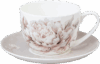 Чашка с блюдцем White Flower / 415-2283 21век
