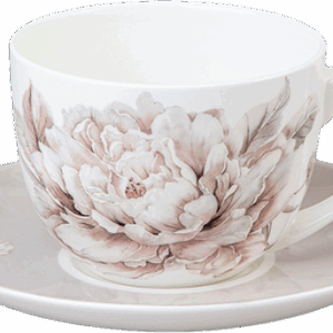 Чашка с блюдцем White Flower / 415-2283 21век