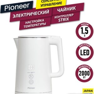 обзор Электрический чайник Pioneer KE577M (белый)
