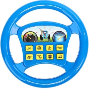 Развивающая игрушка Музыкальный руль Синий Трактор / ZY839630-R2 21век