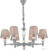 Люстра средней высоты Escada Arcadia 672/6S E27*60W Grey