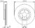 Тормозной диск, Bosch 0986479R22