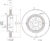 Тормозной диск, Brembo 09982711