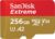 Карта памяти SanDisk Extreme microSDXC SDSQXAV-256G-GN6MN 256GB