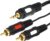 Кабель Rexant 17-4234 RCA x2 — 3.4 Jack (3 м, черный)