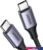 Кабель Ugreen US535 90440 USB Type-C — USB Type-C (2 м, серый)