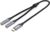 Кабель Vention BGNHY USB Type-C — 2x 3.5 Jack (0.3 м, черный)