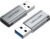 Адаптер Vention CDPH0 USB Type-A — USB Type-C (серебристый)