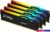Оперативная память Kingston FURY Beast RGB 4×32ГБ DDR5 5600 МГц KF556C40BBAK4-128