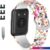 Ремешок Rumi силиконовый для Huawei Watch FIT, Watch FIT Elegant (цветы)