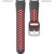 Ремешок Rumi Sport N-style силиконовый для Samsung Galaxy Watch4/5 (20 мм, черный/красный)