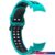 Ремешок Rumi Extreme силиконовый для Samsung Galaxy Watch4/5 (20 мм, бирюзовый/черный)