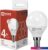 Светодиодная лампочка In Home LED-ШАР-VC 4 Вт 230В Е14 4000К 380 Лм