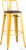 Стул Stool Group Tolix со спинкой YD-H765E-W LG-06 (желтый глянцевый/темное дерево)