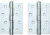 Комплект петель дверных, VELA 100x70x2.5-4BB-ZN