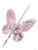 Ёлочное украшение “Розовая бабочка” (арт. 87462)