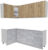 Готовая кухня, Интерлиния Мила 12×21 без столешницы