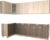 Готовая кухня, Интерлиния Мила 12×27 без столешницы