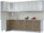Готовая кухня, Интерлиния Мила 12×28