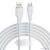 Кабель Baseus Pudding Series USB Type-A — USB Type-C (2 м, белый)