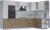 Кухонный гарнитур, Интерлиния Мила 1.88×3.2 правая