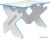 Геймерский стол VMM Game Space 120 Light Blue ST-1WBE