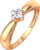 Кольцо помолвочное из комбинированного золота, ZORKA 2D00132.14K.B